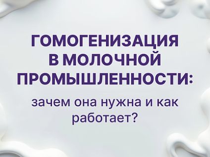 Гомогенизация в молочной промышленности: зачем...